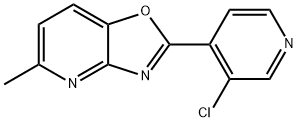 2-(3-Chloropyridin-4-yl)-5-methyloxazolo[4,5-b]pyridine Struktur