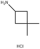 3,3-dimethylcyclobutan-1-amine hydrochloride Struktur