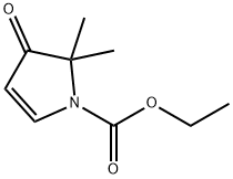 Ethyl 2,2-dimethyl-3-oxo-2,3-dihydro-1H-pyrrole-1-carboxylate Struktur