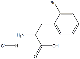 DL-Phenylalanine, 2-bromo-, hydrochloride
 Struktur