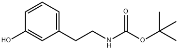 tert-butyl(3-hydroxyphenethyl)carbamate Struktur