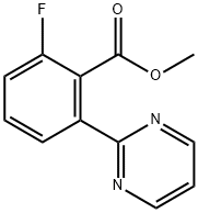 Methyl 2-fluoro-6-(pyrimidin-2-yl)benzoate Struktur