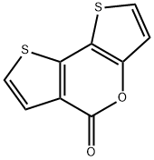 5H-dithieno[3,2-b:2',3'-d]pyran-5-one Struktur