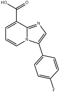 3-(4-Fluorophenyl)imidazo[1,2-a]pyridine-8-carboxylic acid Struktur