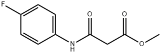 methyl 3-(4-fluorophenylamino)-3-oxopropanoate Struktur