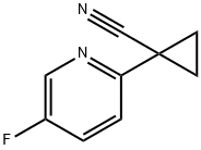 2-(5-Fluoropyridin-2-yl)-2-methylpropanenitrile Struktur