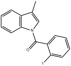 (2-Iodophenyl)(3-methyl-1H-indol-1-yl)methanone Struktur