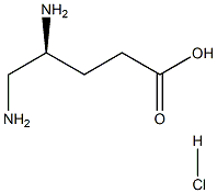 (S)-4,5-diaminopentanoic acid hydrochloride Struktur