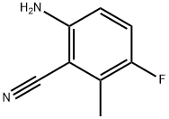 6-amino-3-fluoro-2-methylbenzonitrile Struktur