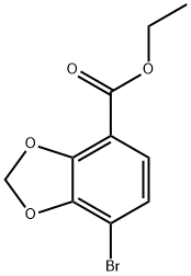 Ethyl 7-bromobenzo[d][1,3]dioxole-4-carboxylate Struktur