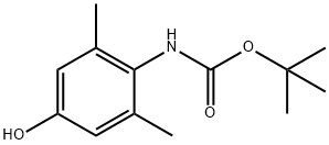 tert-butyl 4-hydroxy-2,6-dimethylphenylcarbamate Struktur