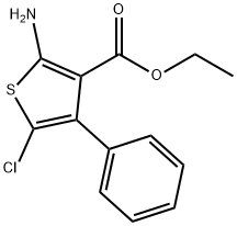 Ethyl 2-amino-5-chloro-4-phenylthiophene-3-carboxylate Struktur