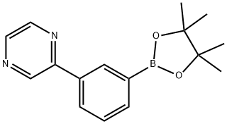 2-(3-(4,4,5,5-tetramethyl-1,3,2-dioxaborolan-2-yl)phenyl)pyrazine Struktur