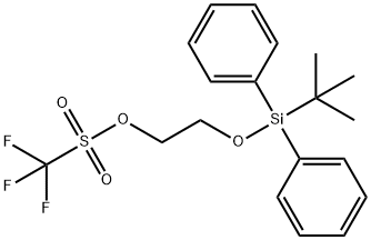 2-((tert-butyldiphenylsilyl)oxy)ethyl trifluoromethanesulfonate Struktur