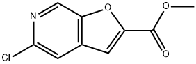 methyl 5-chlorofuro[2,3-c]pyridine-2-carboxylate Struktur