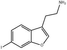 2-(6-iodobenzofuran-3-yl)ethanamine Struktur