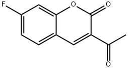 3-acetyl-7-fluoro-2H-chromen-2-one Struktur