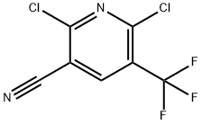 2,6-Dichloro-5-(trifluoromethyl)nicotinonitrile Struktur