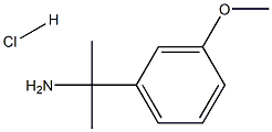 2-(3-Methoxyphenyl)propan-2-amine hydrochloride Struktur