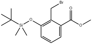 Methyl 2-(Bromomethyl)-3-((Tert-Butyldimethylsilyl)Oxy)Benzoate Struktur