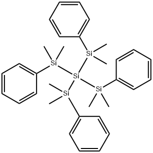 TETRAKIS(DIMETHYLPHENYLSILYL)SILANE Struktur