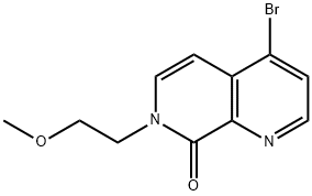 4-Bromo-7-(2-methoxyethyl)-1,7-naphthyridin-8(7H)-one Struktur