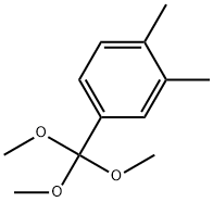 1,2-Dimethyl-4-(trimethoxymethyl)benzene Struktur