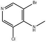 3-Bromo-5-chloro-N-methylpyridin-4-amine Struktur