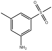 3-methyl-5-(methylsulfonyl)benzenamine Struktur