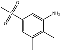 2,3-dimethyl-5-(methylsulfonyl)benzenamine Struktur