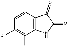 6-bromo-7-fluoroisatin Struktur