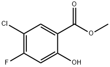 5-Chloro-4-fluoro-2-hydroxy-benzoic acid methyl ester Struktur