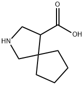 2-Aza-spiro[4.4]nonane-4-carboxylic acid Struktur