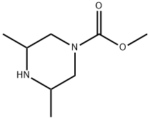 Methyl 3,5-dimethylpiperazine-1-carboxylate Struktur