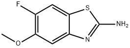 6-Fluoro-5-methoxy-benzothiazol-2-ylamine Struktur