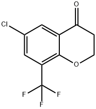 6-CHLORO-8-(TRIFLUOROMETHYL)CHROMAN-4-ONE Struktur