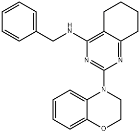 2-(2H-benzo[b][1,4]oxazin-4(3H)-yl)-N-benzyl-5,6,7,8-tetrahydroquinazolin-4-amine Struktur