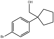 1-(4-bromophenyl)cyclopentanemethanol Struktur