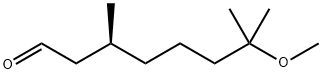 Octanal, 7-methoxy-3,7-dimethyl-, (S)- Struktur