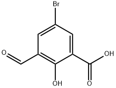 5-bromo-3-formyl-2-hydroxybenzoic acid Structure