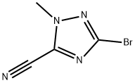 3-Bromo-1-methyl-1H-1,2,4-triazole-5-carbonitrile Struktur