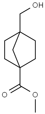 methyl 4-(hydroxymethyl )bicyclo[2.2.1]heptane-1-carboxylate Struktur