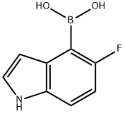 (5-fluoro-1H-indol-4-yl)boronic acid Struktur