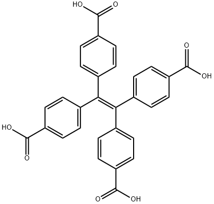 1,1,2,2-Tetra(4-carboxylphenyl)ethylene Struktur