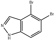 4,5-Dibromo-1H-indazole Struktur