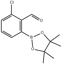 3-Chloro-2-formylphenylboronic acid pinacol ester Struktur