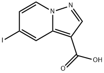 5-Iodopyrazolo[1,5-a]pyridine-3-carboxylic acid Struktur