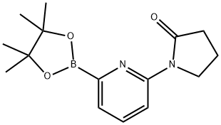 1-(6-(4,4,5,5-tetramethyl-1,3,2-dioxaborolan-2-yl)pyridin-2-yl)pyrrolidin-2-one Struktur