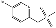 5-bromo-2-[(methylsulfonyl)methyl]Pyridine Struktur