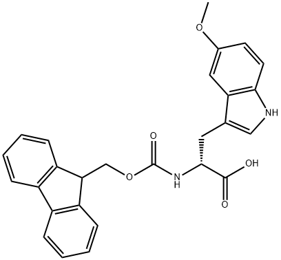 N-Fmoc-5-methoxy-D-tryptophan Struktur